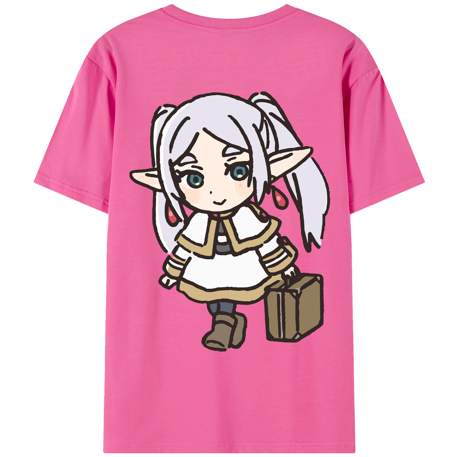（画像用） 葬送のフリーレン Frieren レディース半袖Tシャツ(バックプリント)